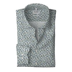 Olymp Body Fit: Business shirt - green/white (00)