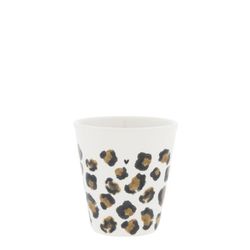 Bastion Collections Espresso Becher - Leopard - weiß (00)