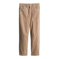 Opus Pants Barrel jeans made from BCI cotton - Melly breeze - brown (20023)