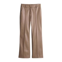 Opus Pants Faux leather pants - Luane - brown (20022)