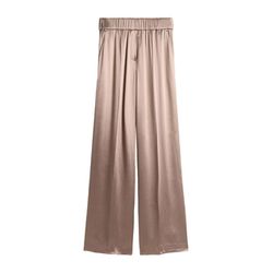 Opus Pants Palazzo pants - Mucia shine - brown (20022)