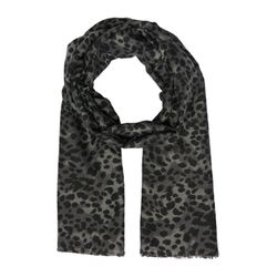 s.Oliver Red Label Scarf with all-over animal print  - gray/black (98A2)
