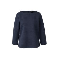 s.Oliver Black Label Jacquard-Sweatshirt im Relaxed Fit  - blau (5924)