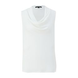 comma Sleeveless top with cowl neckline  - white (0120)