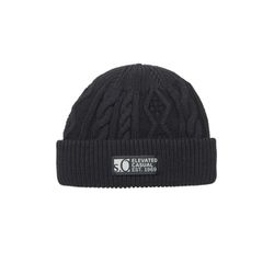 s.Oliver Red Label Strickmütze mit Zopfmuster und Fleece-Futter - schwarz (9999)