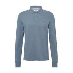s.Oliver Red Label Long-sleeved polo shirt made of cotton piqué with cuffs - blue (5363)