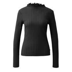 Q/S designed by Slim long-sleeved T-shirt  - black (9999)