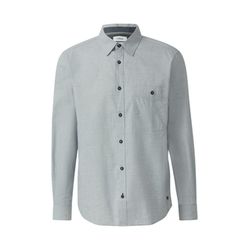 s.Oliver Red Label Regular Fit: Strukturiertes Hemd mit Brusttasche - blau (58K2)