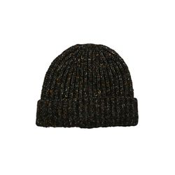 s.Oliver Red Label Weiche Beanie aus Multicolour-Melange - schwarz (99W1)