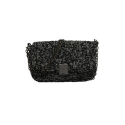 s.Oliver Red Label Clutch bag with shoulder chain in bouclé finish - gray/black (98W0)