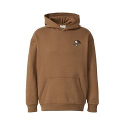 s.Oliver Red Label Kapuzen-Sweatshirt im Relaxed Fit mit Peanuts-Artwork - braun (86D4)