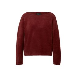 s.Oliver Black Label Fluffy sweater with boat neckline  - red (3633)