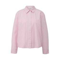 s.Oliver Red Label Relaxed fit shirt blouse with elasticated hem - pink (41G1)