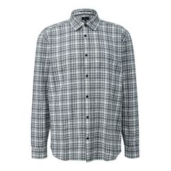 Q/S designed by Regular Fit: Flanellhemd - grau (95N0)