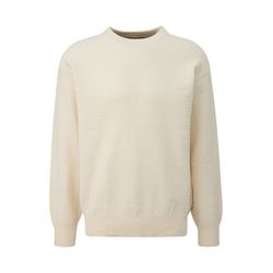 Q/S designed by Strickpullover mit Strukturmuster - beige (0300)