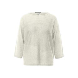 Q/S designed by Pullover in Glitzeroptik mit Fledermausärmeln   - weiß (02W0)