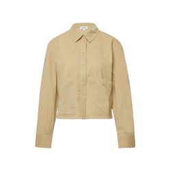 s.Oliver Red Label Cropped fine corduroy blouse with patch pockets - beige (8401)