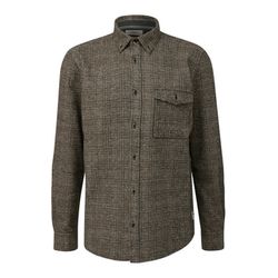 s.Oliver Red Label Regular Fit: Twill Overshirt mit Brusttasche - braun (86N3)