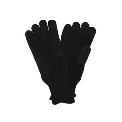 s.Oliver Red Label Strick-Handschuhe mit Rippbünchen - schwarz (9999)