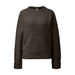 Q/S designed by Boucle-Pullover mit Stehkragen - braun (8947)