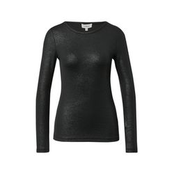 s.Oliver Red Label Ripp-Shirt mit Glitzer-Effekt  - schwarz (9999)