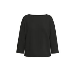 s.Oliver Black Label Jacquard sweatshirt with 3/4-length sleeves   - black (9999)