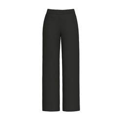 s.Oliver Black Label Wide-leg trousers with jacquard pattern   - black (9999)