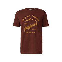 s.Oliver Red Label T-shirt à col rond et imprimé sur le devant - rouge (39D1)