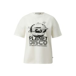 Q/S designed by Cotton shirt with front print   - white (02D0)