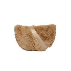 s.Oliver Red Label Half-moon bag made of faux fur with adjustable shoulder strap  - brown (8411)