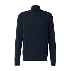 s.Oliver Red Label Rollkragenpullover aus reiner Baumwolle - blau (5978)