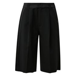 Q/S designed by Bermudashorts mit seitlichem Satinstreifen  - schwarz (9999)