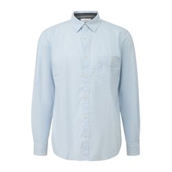 s.Oliver Red Label Regular Fit: Strukturiertes Hemd mit Brusttasche - blau (50K2)