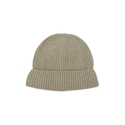 s.Oliver Red Label Gestrickte Baumwoll-Beanie mit Umschlag - beige (80W0)