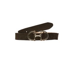 s.Oliver Black Label Veloursleder-Gürtel mit eleganter Metall-Schließe - braun (8944)