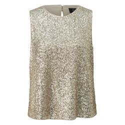 s.Oliver Black Label Sleeveless blouse with sequins   - beige (84X4)