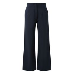 s.Oliver Black Label Elastic fabric pants in a comfortable fit with wide legs - blue (5924)