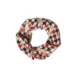 s.Oliver Red Label Loop scarf in houndstooth pattern - green (02B3)