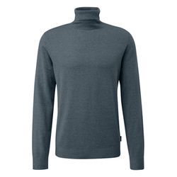 Q/S designed by Rollkragenpullover in Feinstrick - blau (55W0)