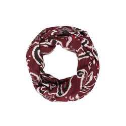 s.Oliver Red Label Loop scarf with floral print - red (39A2)