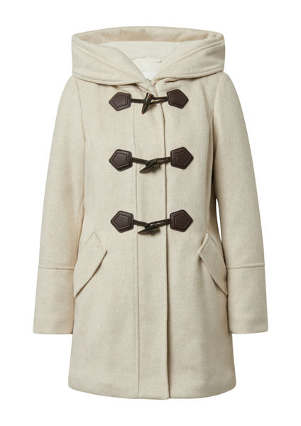 Red Label Manteau avec poches à rabat et capuche beige