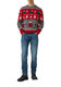 s.Oliver Red Label Weihnachtspullover aus reiner Baumwolle mit Peanuts-Motiv - grau/rot (97A4)