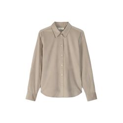 Marc O'Polo Samtbluse aus Bio-Baumwoll-Viskose-Mix - beige (911)