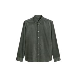 Marc O'Polo Corduroy shirt with button-down collar - green (451)