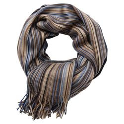 Casamoda Schal mit Streifen - beige/blau (666)