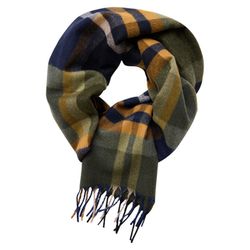 Casamoda Schal mit Karomuster - grün (370)