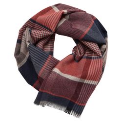 Casamoda Schal mit Karomuster - orange (491)