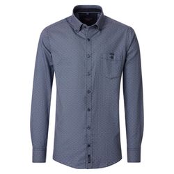 Casamoda Casual Fit: Freizeithemd - blau (100)