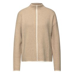 Street One Jumper with contrasting details - beige (26878)