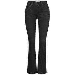 Street One Bootcut jeans with rivets - black (17482)